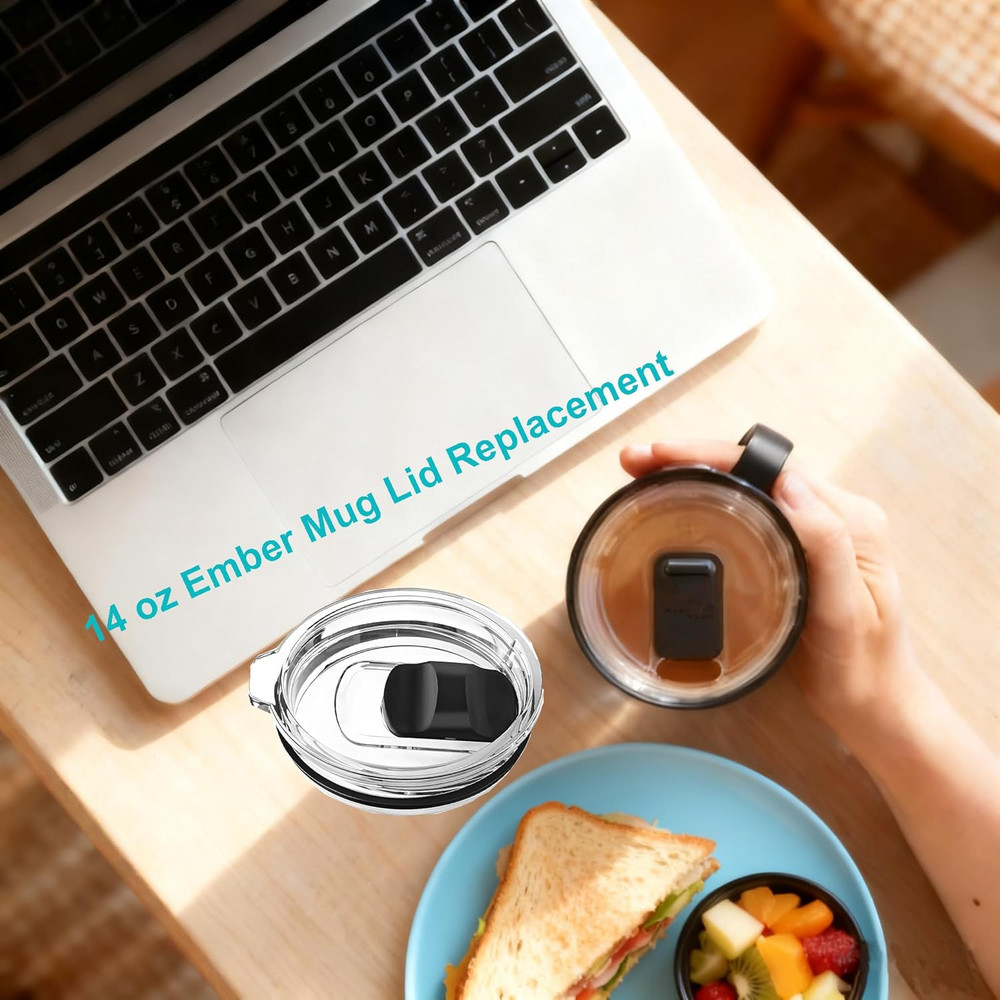 2-Pack Sliding Lids Replacement for Ember Mug 14 Oz Temperature Control Smart C