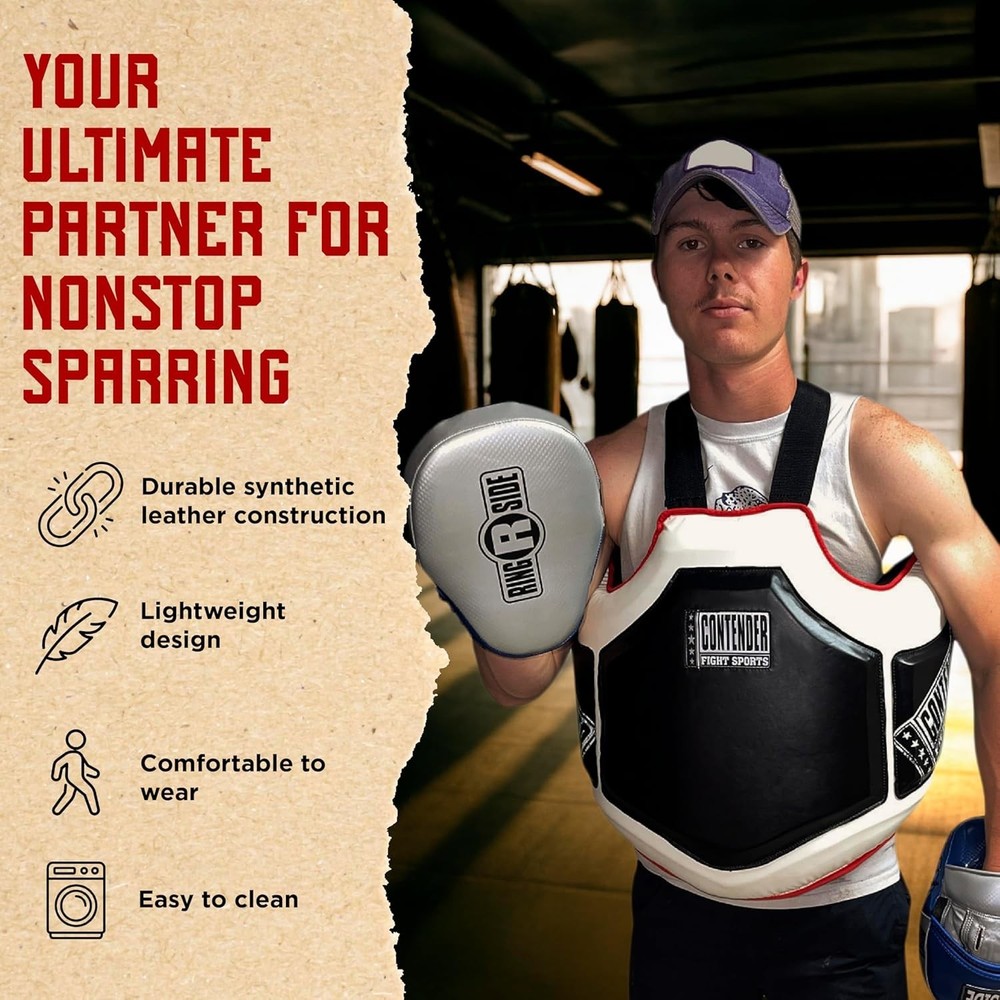 Heavy Hitter Boxing Body Protector PBP Black/White