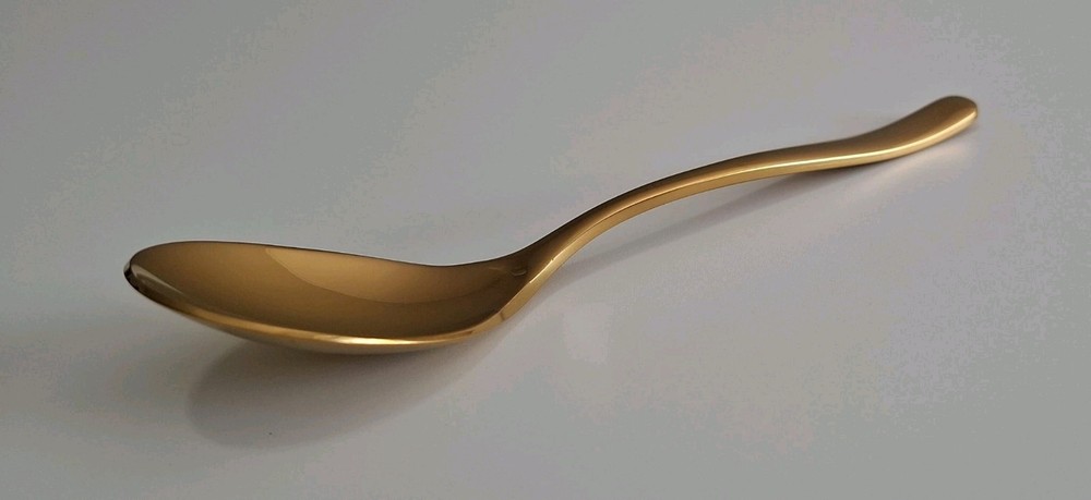 CRYSTAL SERIES - 12 PCS SET - SPOON & FORK & TEA SPOON - BRONZE COLOR