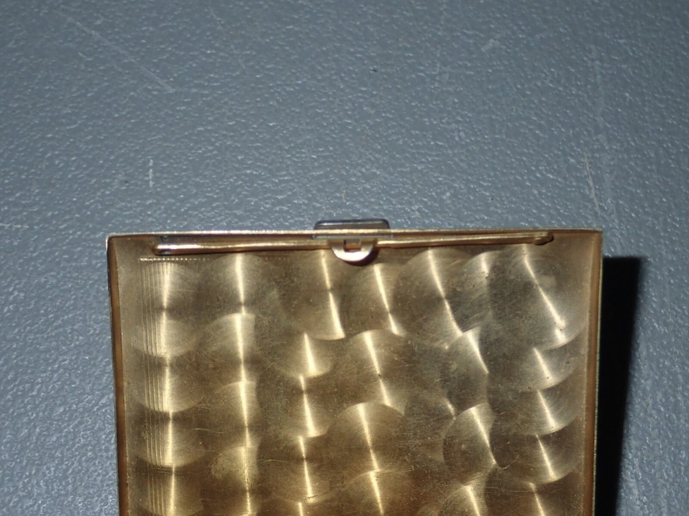 Art Deco Metal Cigarette Case, 1943, Inscribed