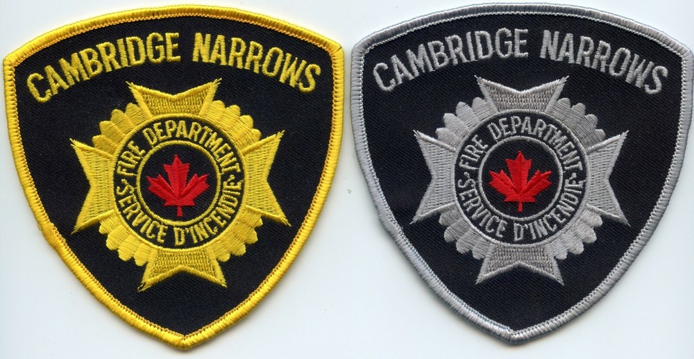 CAMBRIDGE NARROWS NEW BRUNSWICK NB CANADA 2 Fire Patches FIRE PATCH