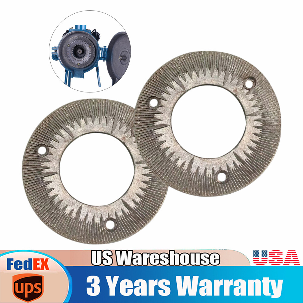 Grinder Plates Replacement for 150 Type 2-Piece Set Durable Steel Grinding Discs