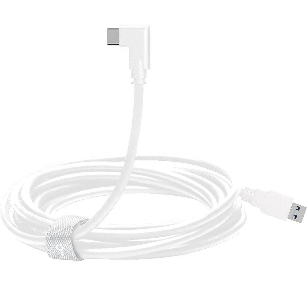 20FT Link Cable For Oculus Quest 2 Type-C 3.2 Right Angle To USB C Charging Cord