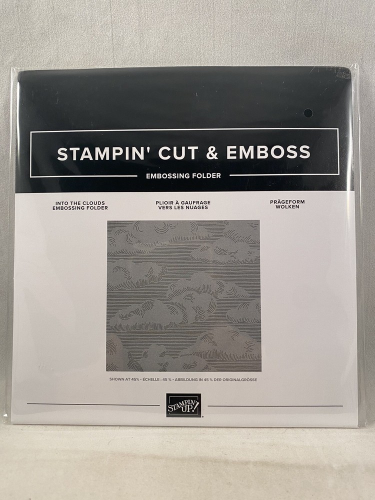 INTO THE CLOUDS Embossing Folder Stampin Up Sky  A23