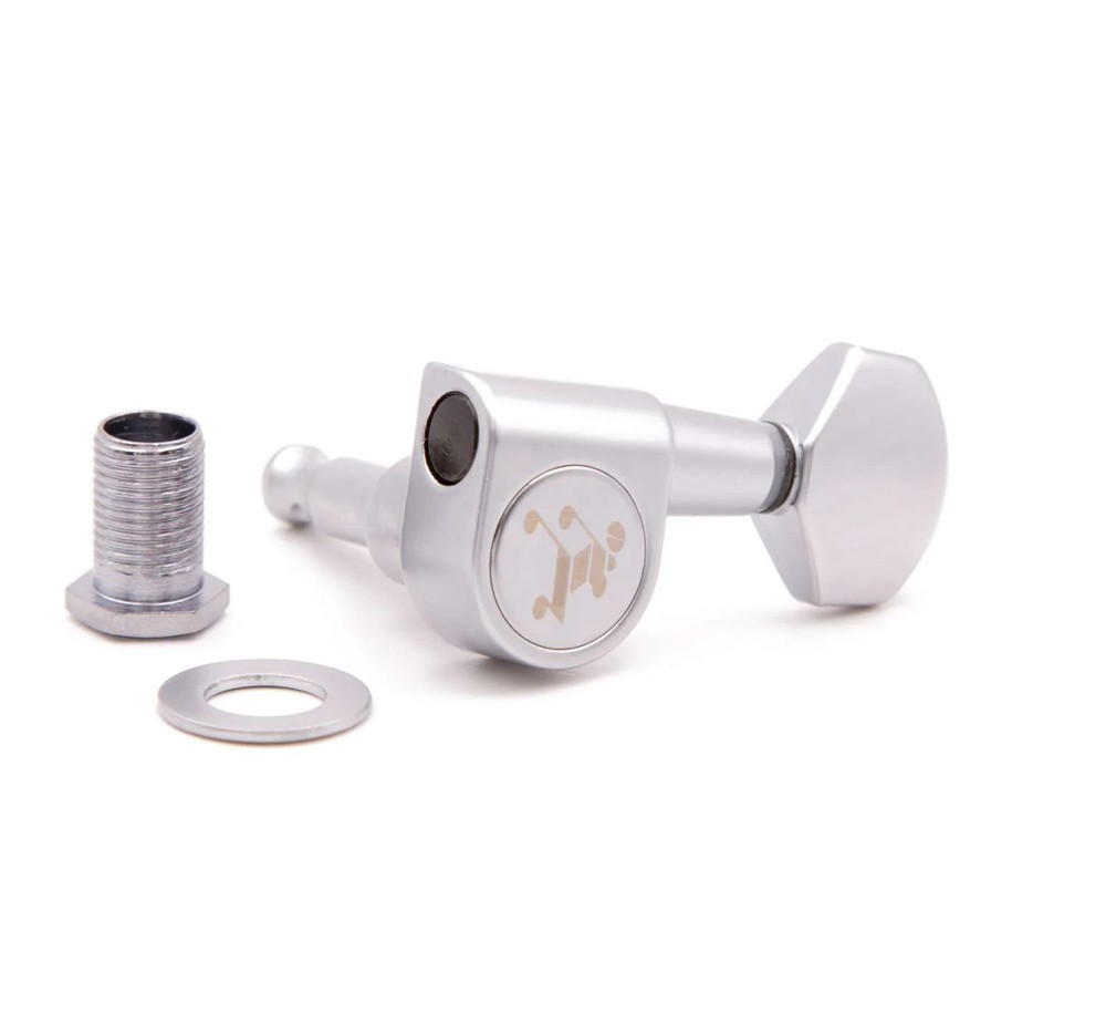 Tone Ninja Import 2-Pin tuner set, 4x2, Satin Chrome
