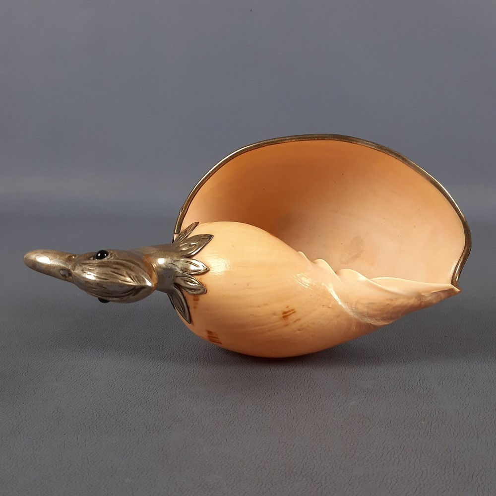 Duck Binazzi Sculpture 925 Silver Solid Shell Rare 333g Vintage 1970