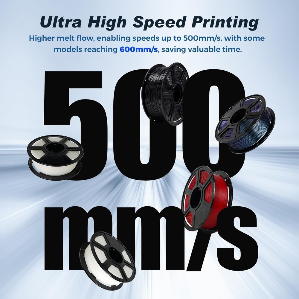 Rapid PLA Filament 1.75mm - 1kg Ruby Red, High-Speed 3D Prints with Accuracy