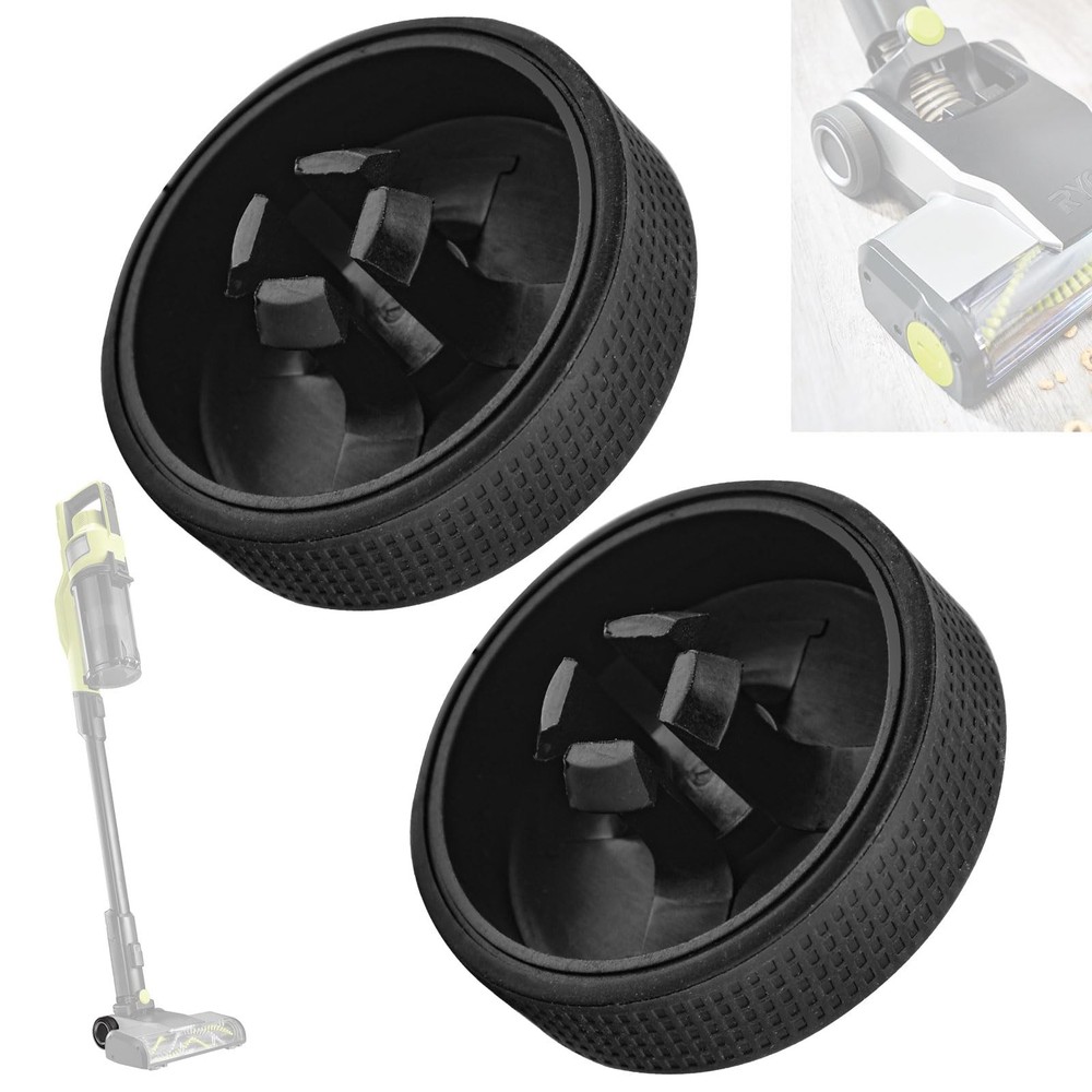 2 Pack Upgraded Replacement Wheel Compatible with Ryobi Cordless Stick
