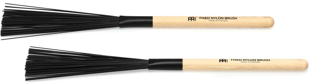 Meinl Stick & Brush SB303 Fixed Nylon Brushes (pair) (2-pack) Bundle