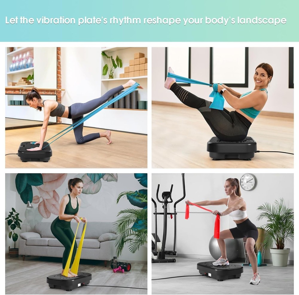 Vibration Plate Exercise Machine for Lymphatic Drainage, Power Vibrate Stand Sha