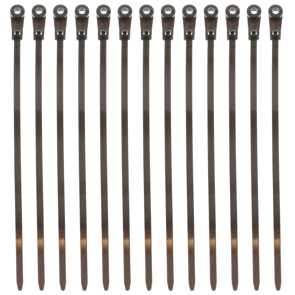 100 Pcs Multipurpose Garage Cable Zip Tie With Screw Hole Home Fixing Binding