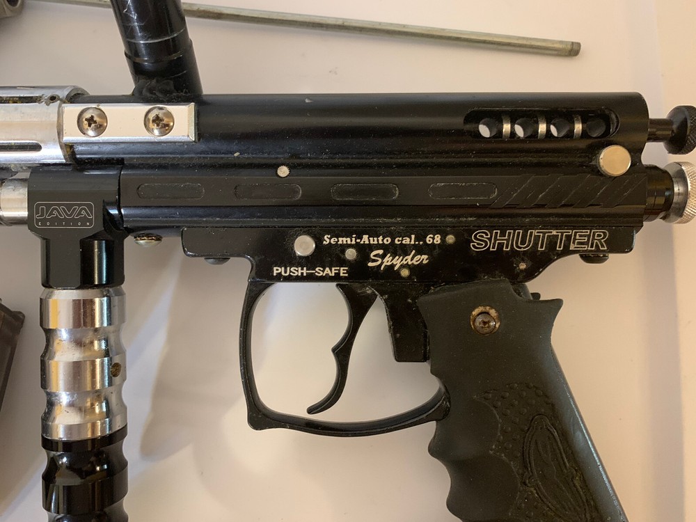 Dye Spyder Paintball Marker Java Edition Semi Automatic .68 Cal Shutter