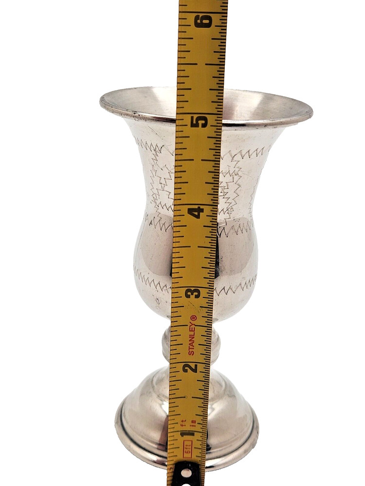 Silver Plated Judaica Kiddush Cup- Vintage