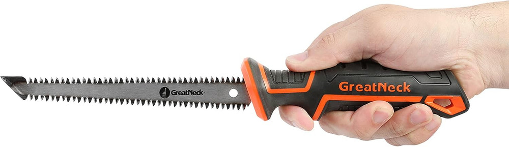 Greatneck 74031 Double Edge Jab Saw and Sheath, Drywall Cutting Tool, Double Sid