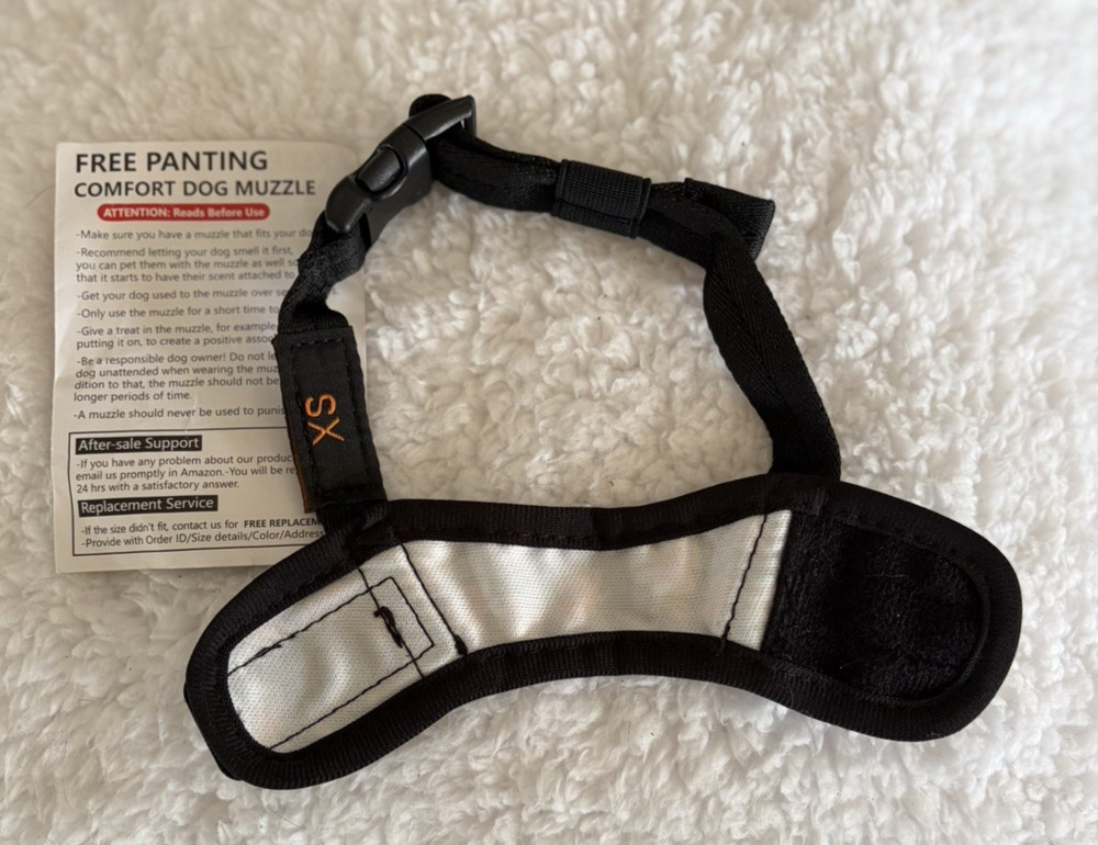 Dog Muzzle Black Floral Heele Size XS NEW