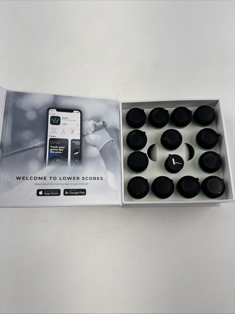 Arccos Smart Sensors: Automatic Golf Game Tracking System, Open Box (NEW) 80012
