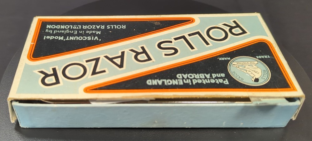 VTG ROLLS RAZOR Viscount Model W/Box & Instructions England 1950's