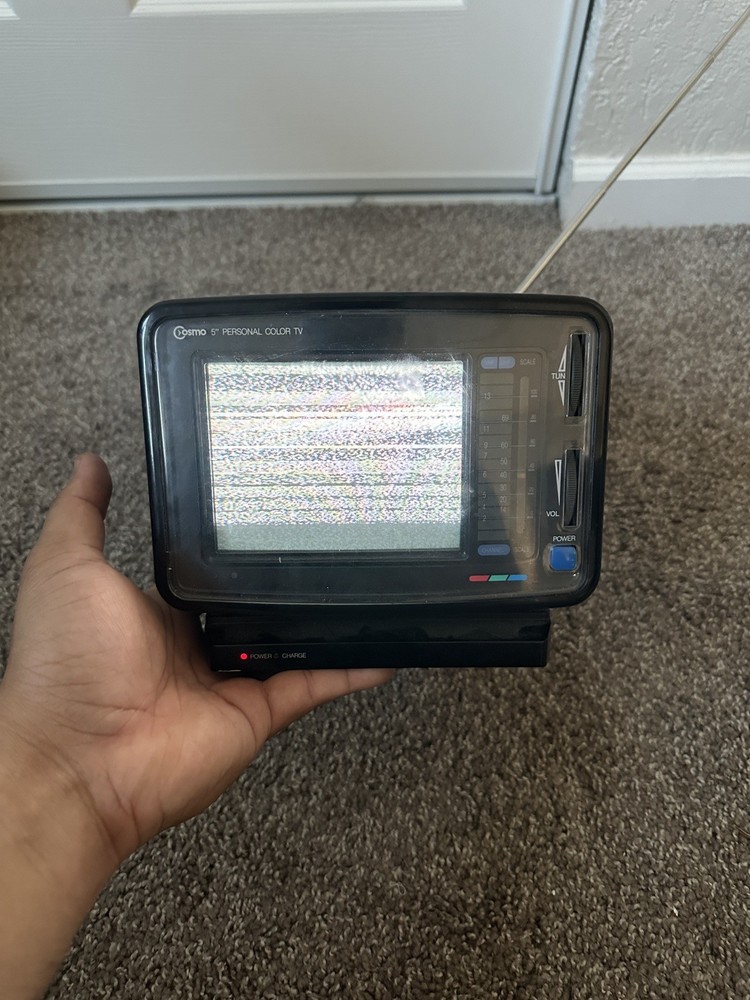 *VTG* Cosmo 5" Portable Colored Television WORKING
