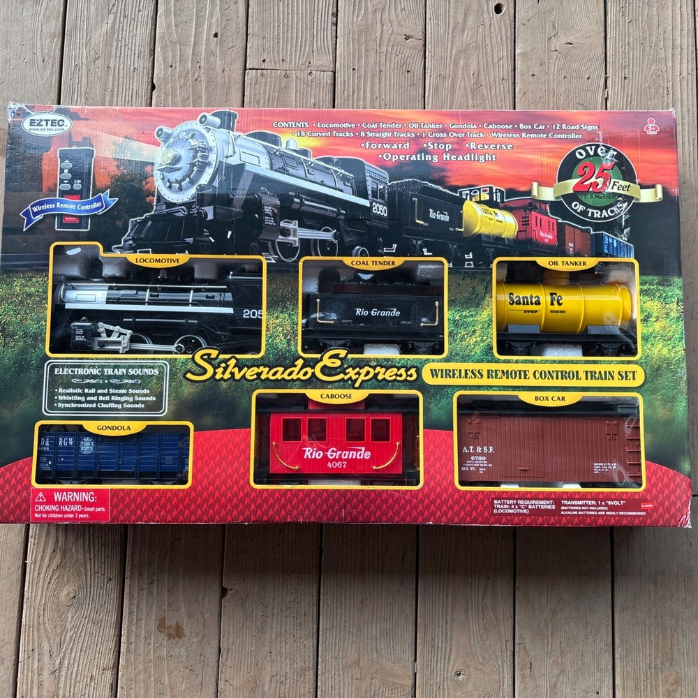 Eztec Silverado Express Wireless Remote Control Train Set Complete Tested