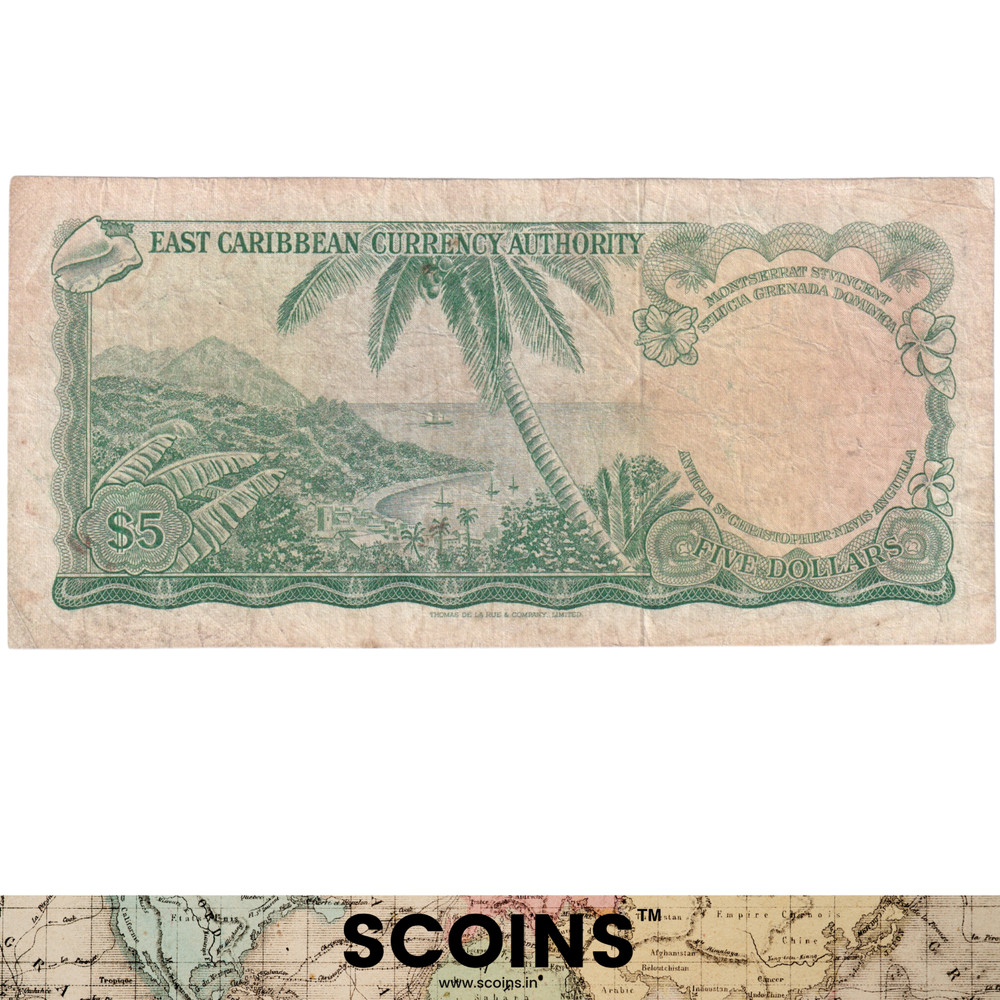 EAST CARIBBEAN CURRENCY FIVE DOLLARS D6 793403