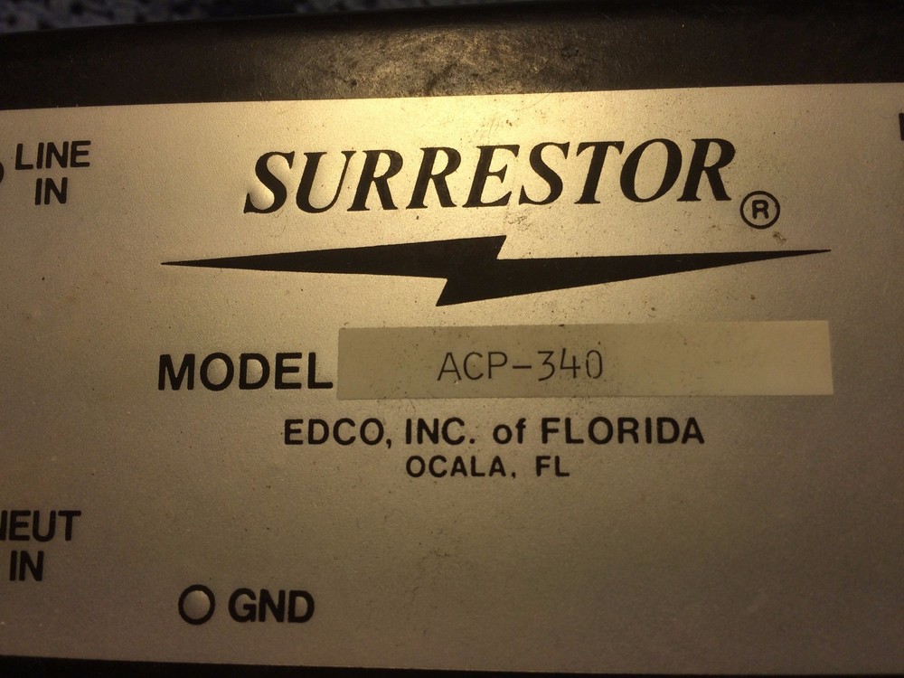 Edco ACP-340 Single Phase Traffic Cabinet Filter