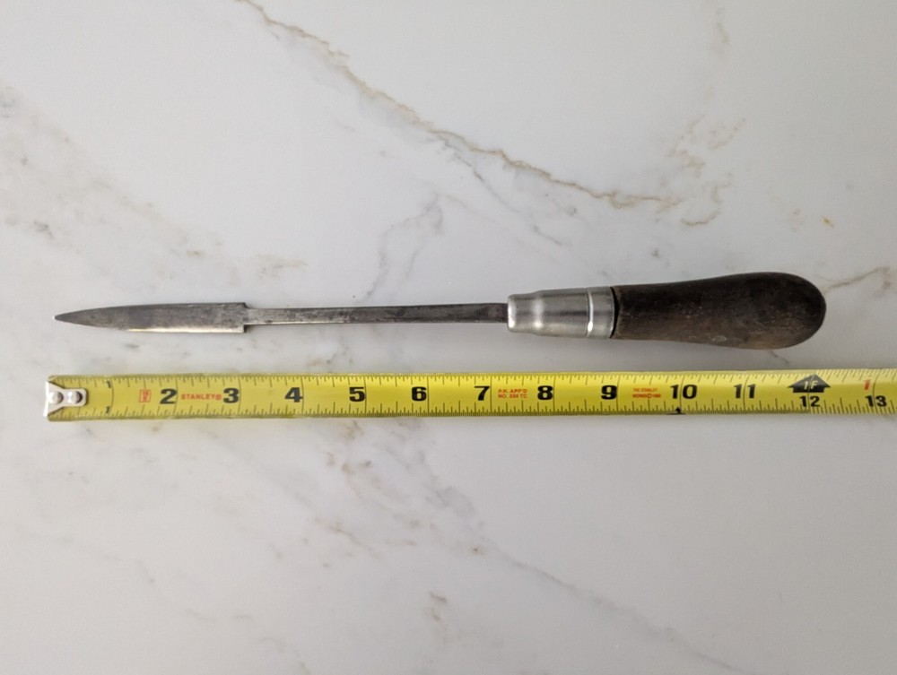 Vintage Bearing Scraper w/Wood Handle