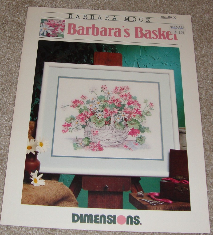 Dimensions 'Barbara's Basket' Counted Cross Stitch Pattern - New