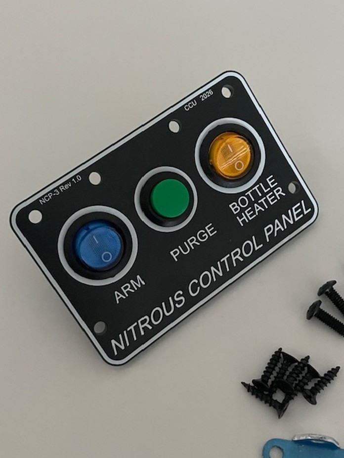 Nitrous NOS Universal 3 Button Switch Panel Kit - "Arm" "Purge" "Bottle Heater"