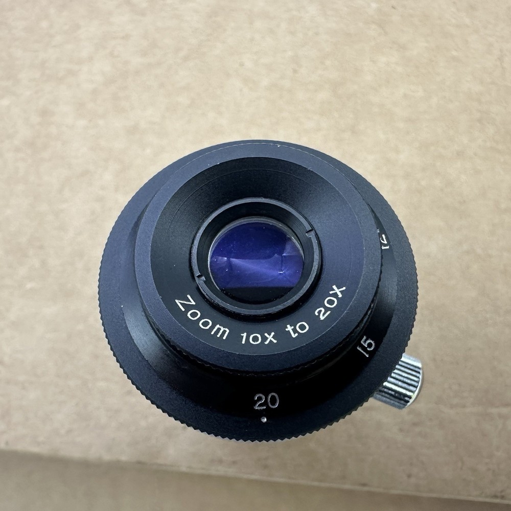 Microscope Eyepiece 10x to 20x Variable Zoom Ocular Lens