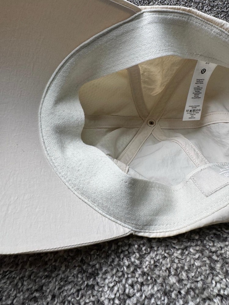 Lululemon Baller Hat Cap Strapback One Size White Adjustable Logo Lightweight
