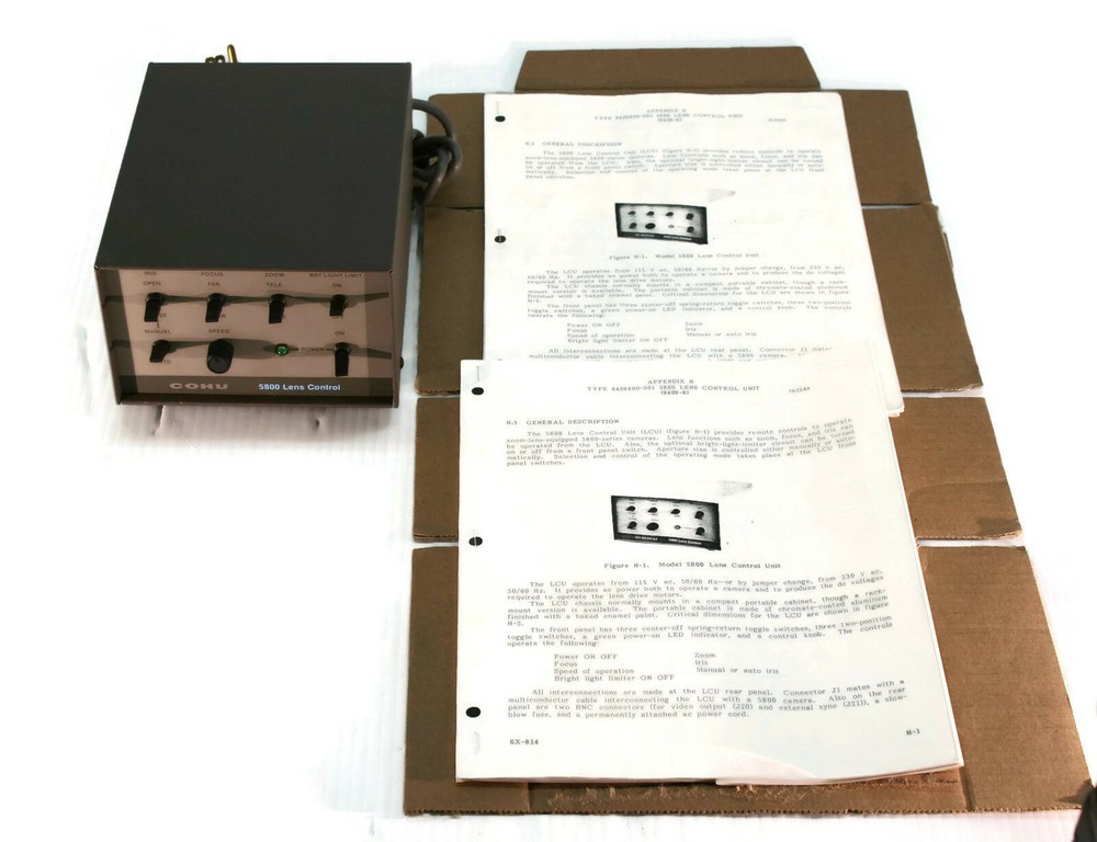 COHU Camera/5800 Lens Control Model 2381-080