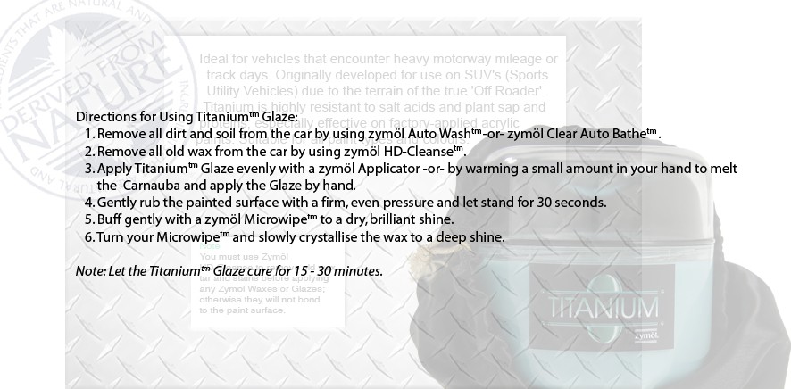 Zymol Titanium Glaze 8 oz (CS155)