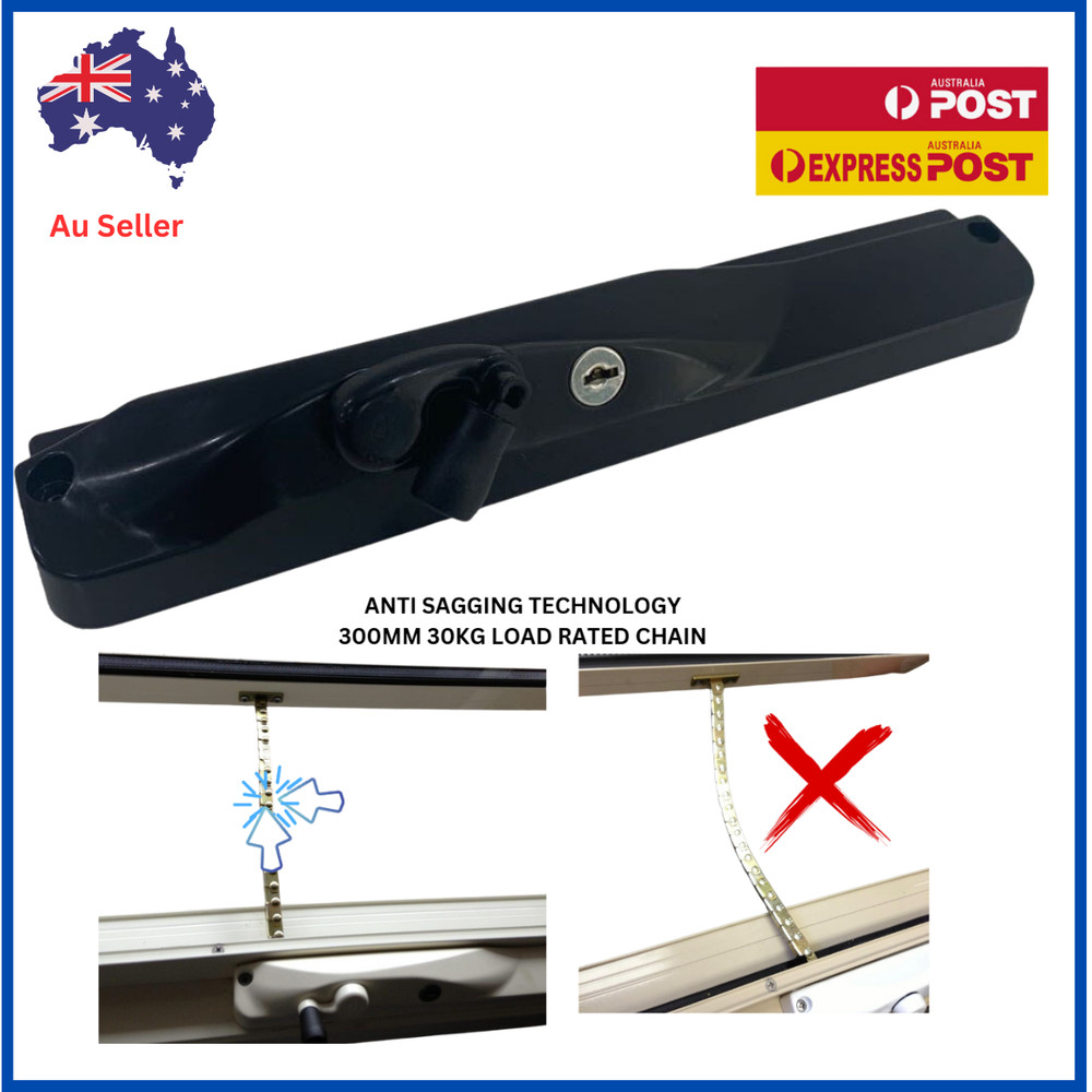 TRADEBASE Window Winder Black- Lockable Keyed Alike