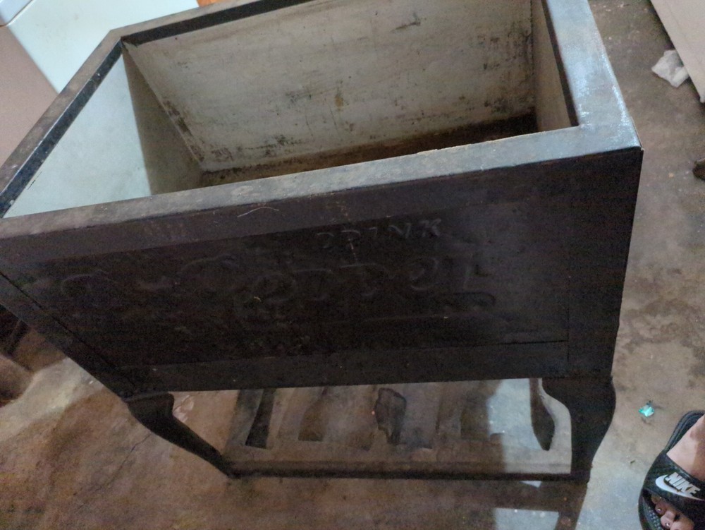Dr Pepper Junior Glascock Ice Box Cooler Extremely Rare!