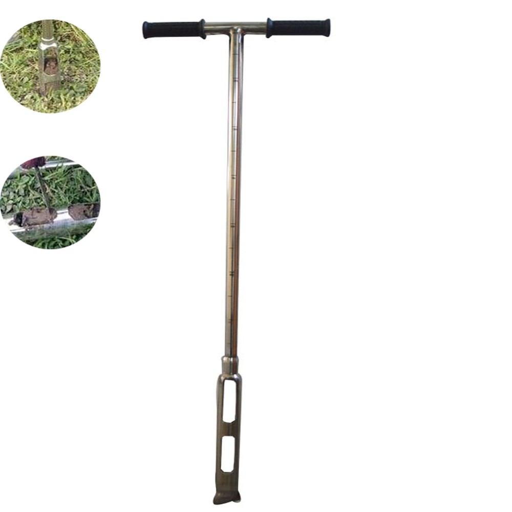 40" Stainless Steel Soil Sampler Probe Alligator Style Opening Forestry/Lab Tool