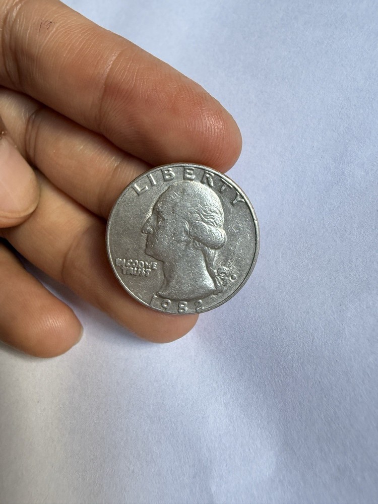 1982 D Washington Quarter, Filled In Mint Mark Error/Multiple error
