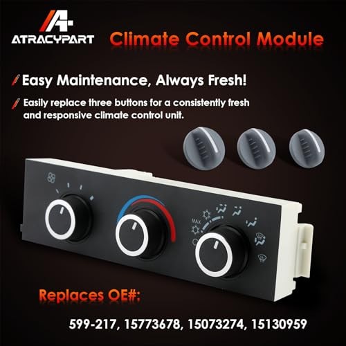599-217 Front Climate Control Module A/C Heater Air Conditioning Panel Unit
