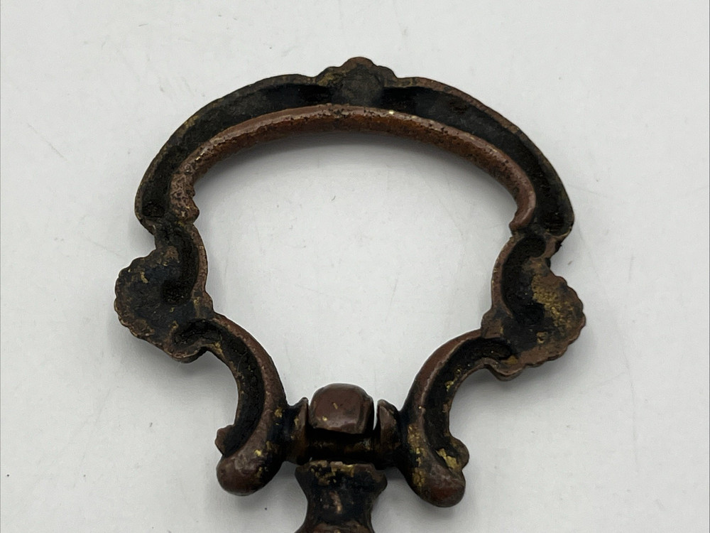 Antique Brass Copper Drawer Pull Drop Ring Pull Knob