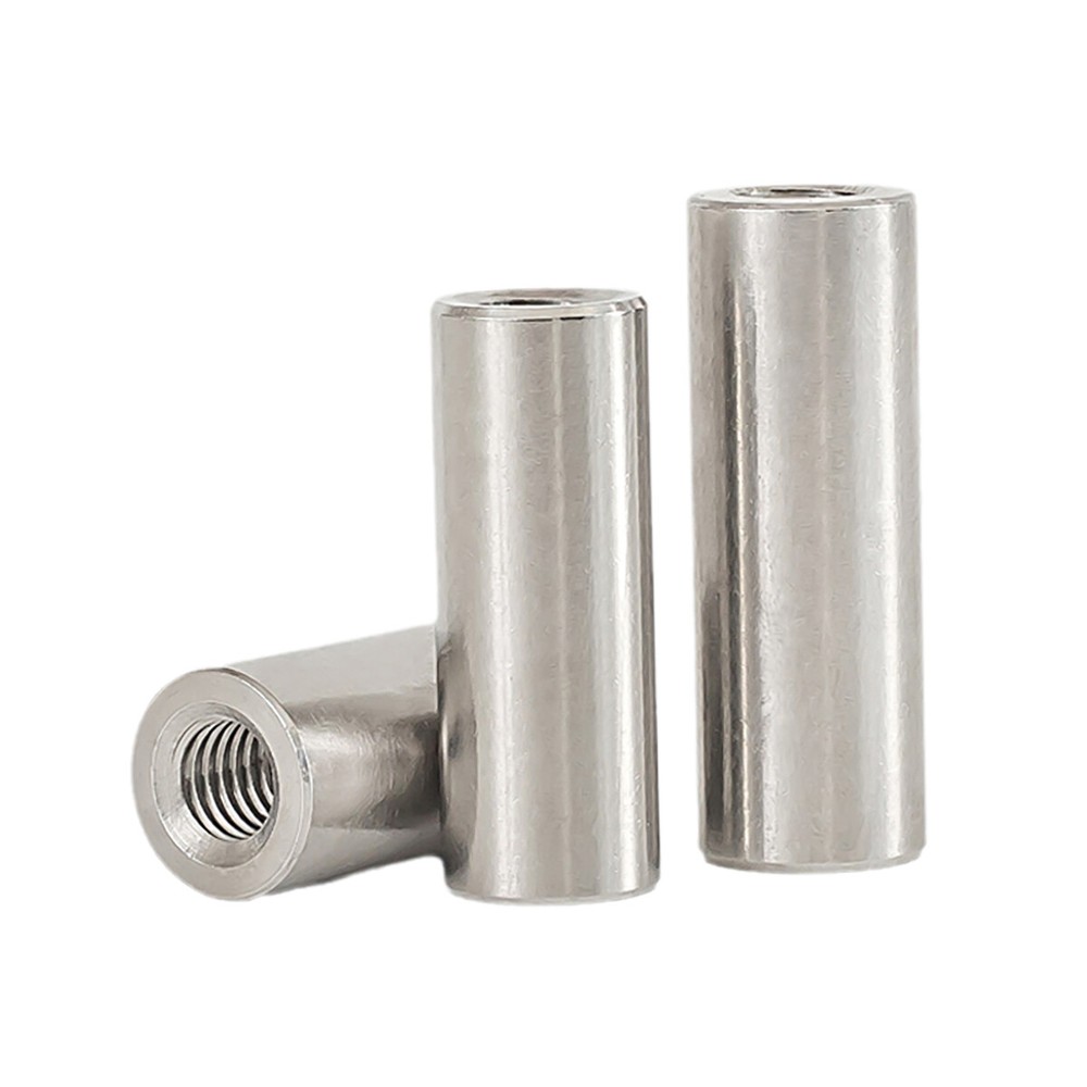 A2 Stainless Steel Round Studding Connector Nuts for Threaded Rods and Tubes