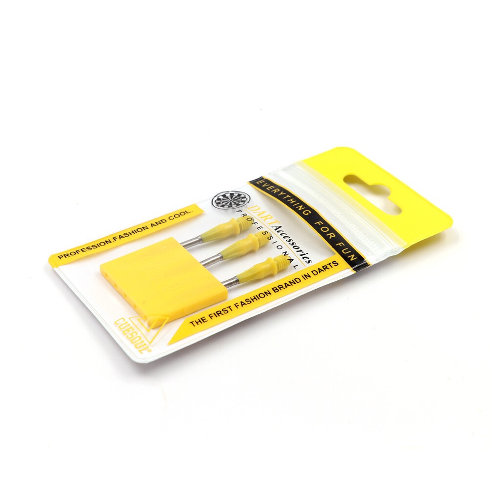 CUESOUL TOUCH-Point Conversion Dart Points for 2BA Soft Tip Darts-Yellow