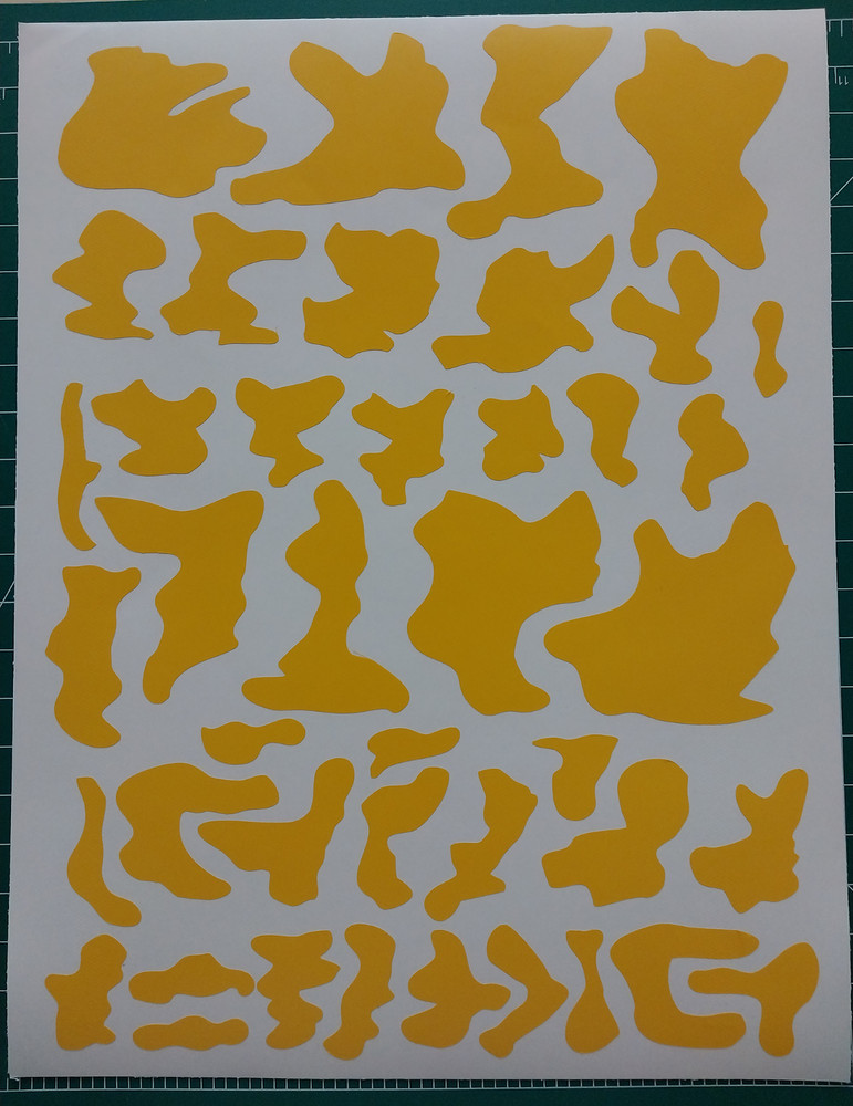 Multicam x2 Sheets - 8.5 X 11 High Bake Adhesive Vinyl Stencils