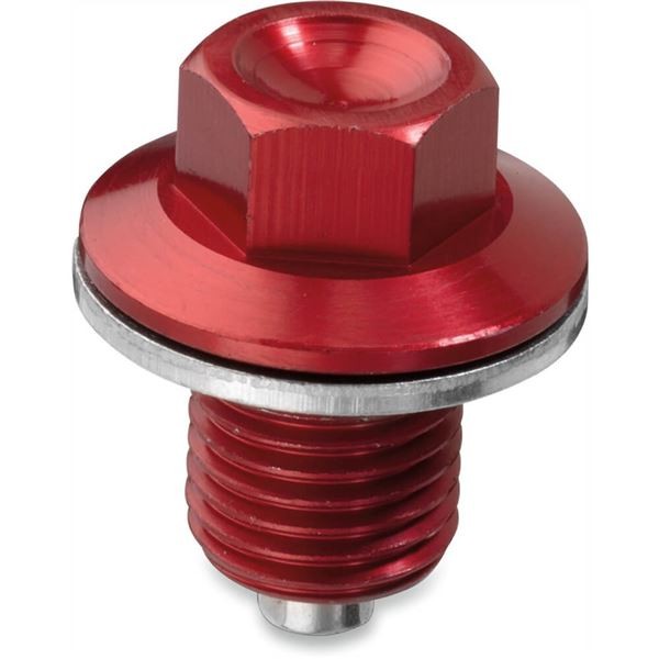 Moose Magnetic Drain Plug - Red - Yamaha | DP107-2