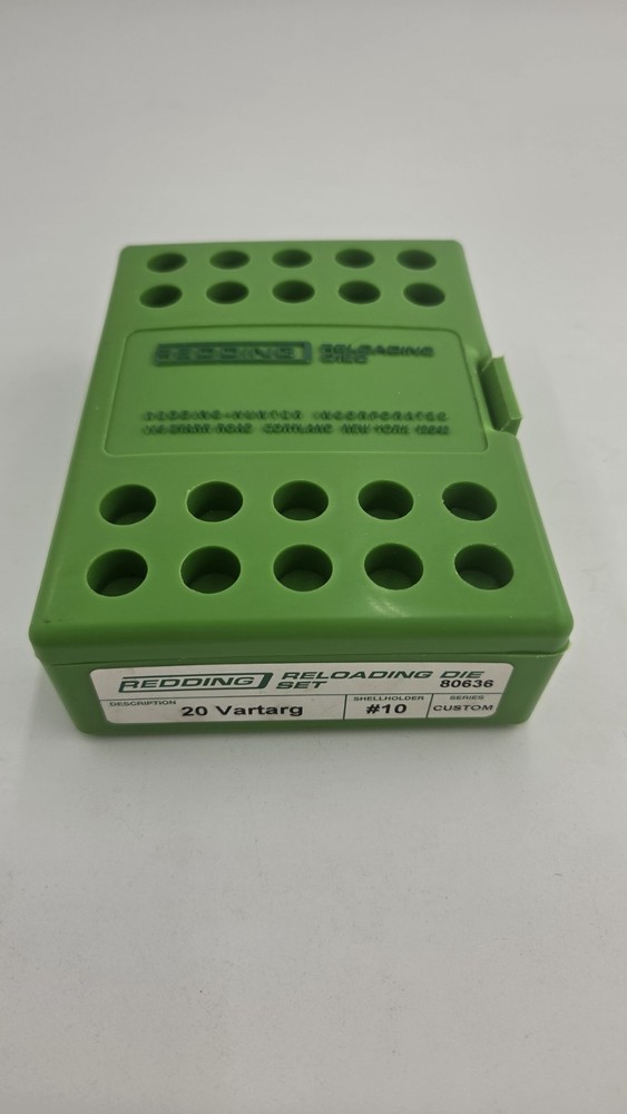 Redding Reloading Die Set 20 Vartarg #80636 Custom