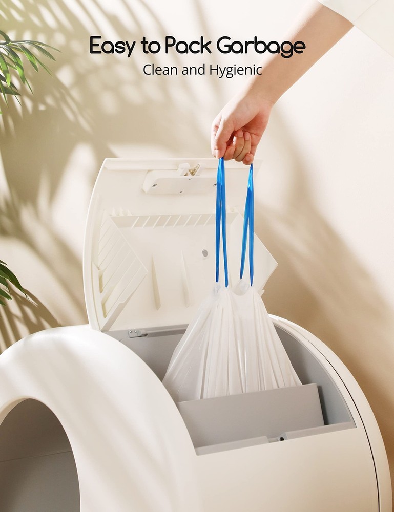 Automatic Cat Litter Box Liners Drawstring Waste Bags Thick Heavy 20pcs