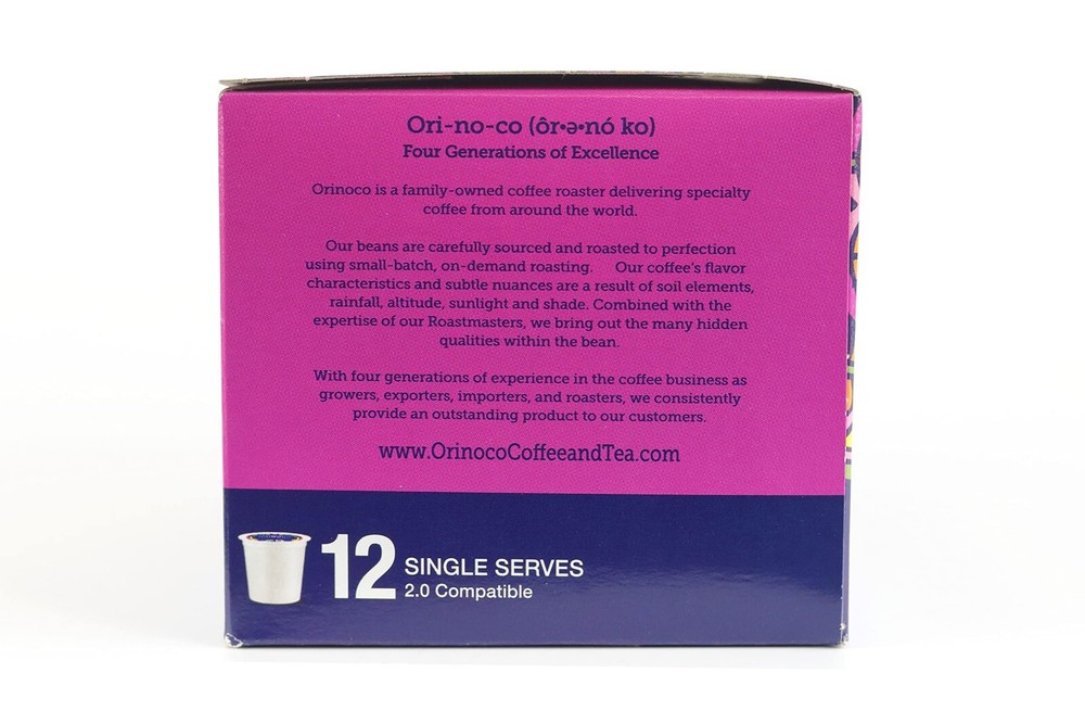 Orinoco Organic Fair Trade Mocha-Java Blend Single Serve 72ct