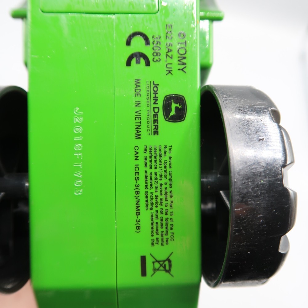 John Deere Tractor Flashlight w Engine Sounds Light & Mini Rubber Vehicle