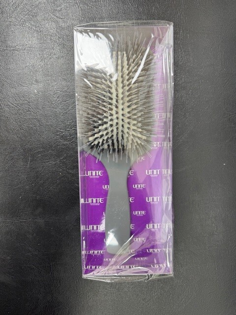 Unite Pro-System Boar Bristle Paddle Brush / Grey / NEW