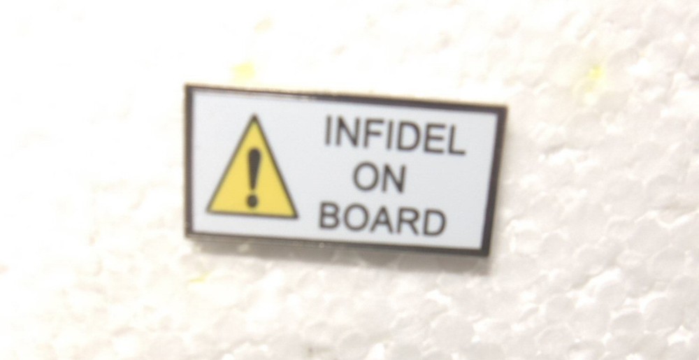 Infidel On Board Pin