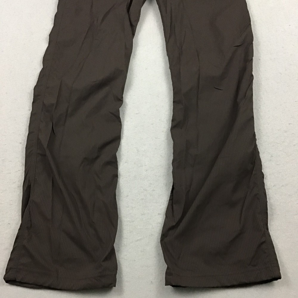 Lululemon Pants Women 4 Brown Solid Dance Studio Mid Rise Drawstring Pockets