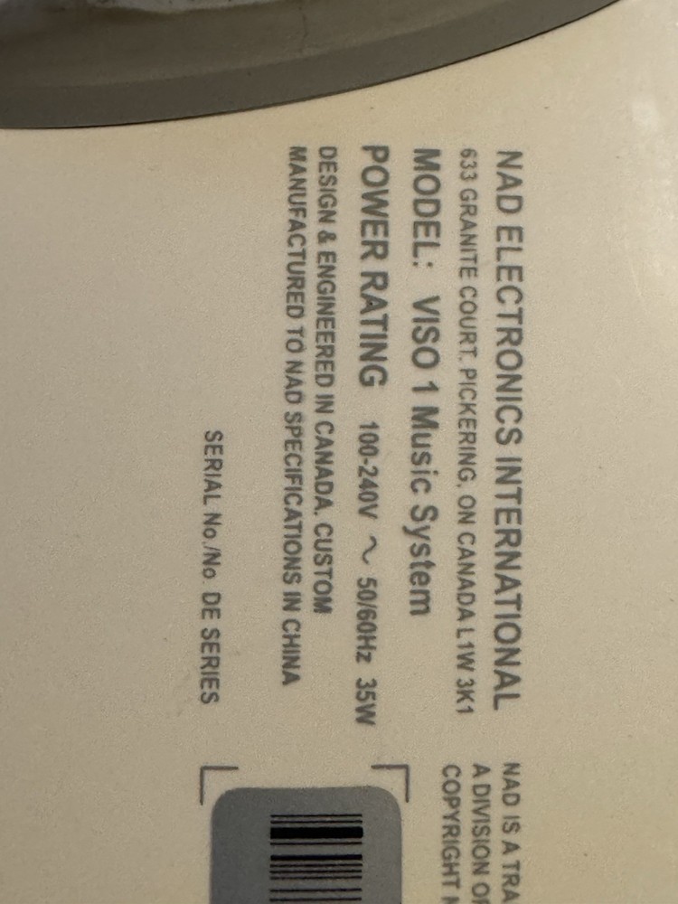 NAD Viso 1 AP Home Bluetooth Speaker -